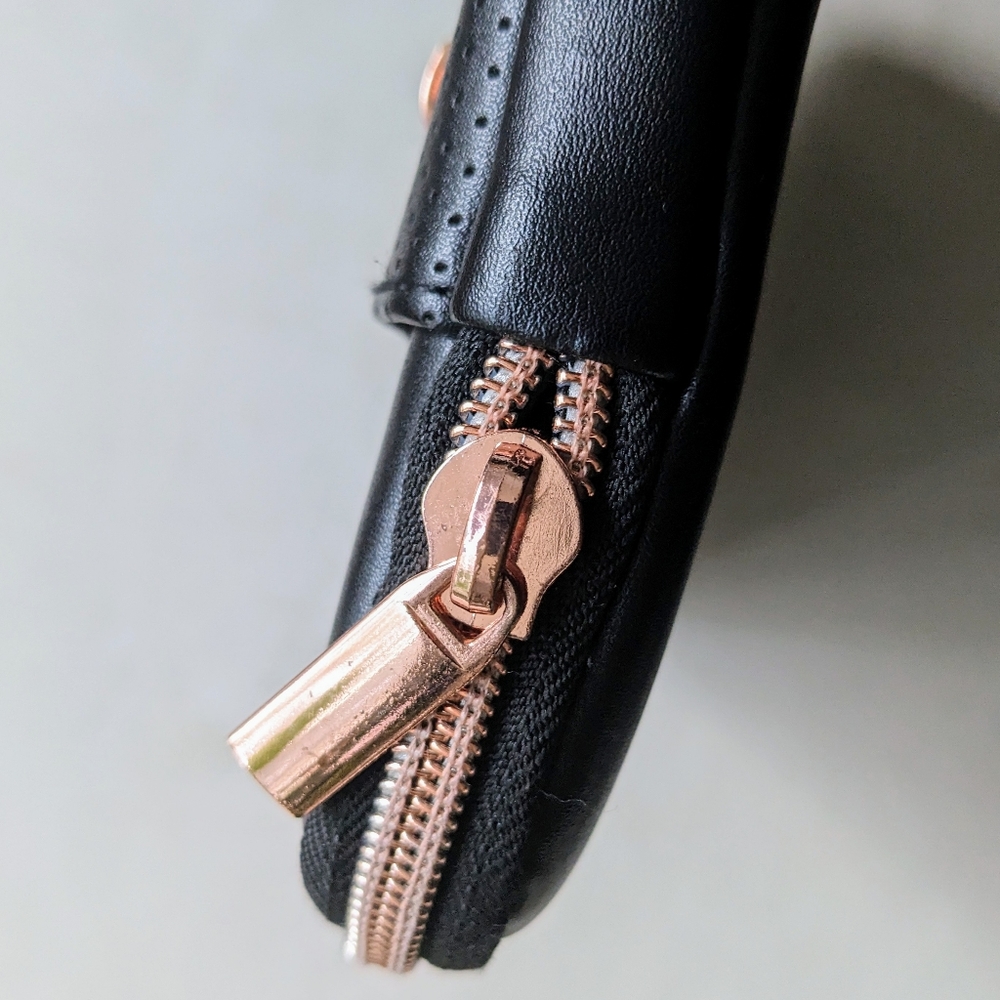 Typo Laptop Sleeve - Black with Rose Gold Hardware - Picture 4 of 6